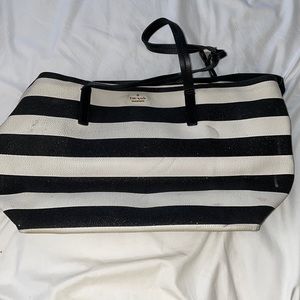 Kate Spade Striped Tote Bag *worn condition*